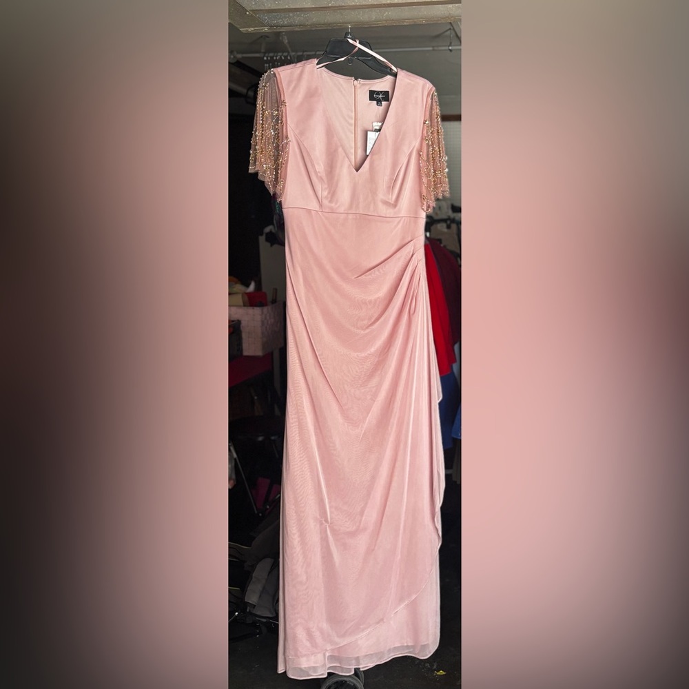 Xscape Soft Blush Pink Women's Evening Blazer